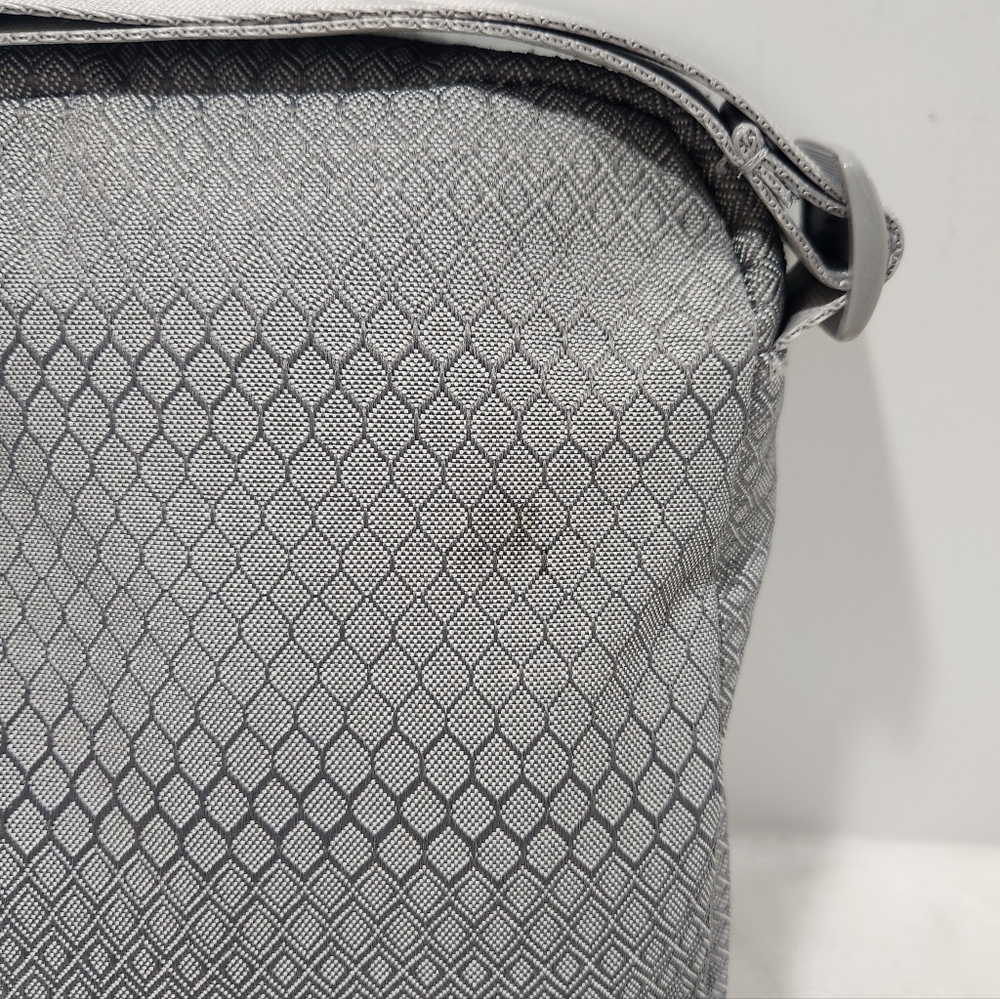 Jansport Ascent Weekender Suede Gray Shadow Geometric Crossbody Shoulder Bag - Picture 8 of 13